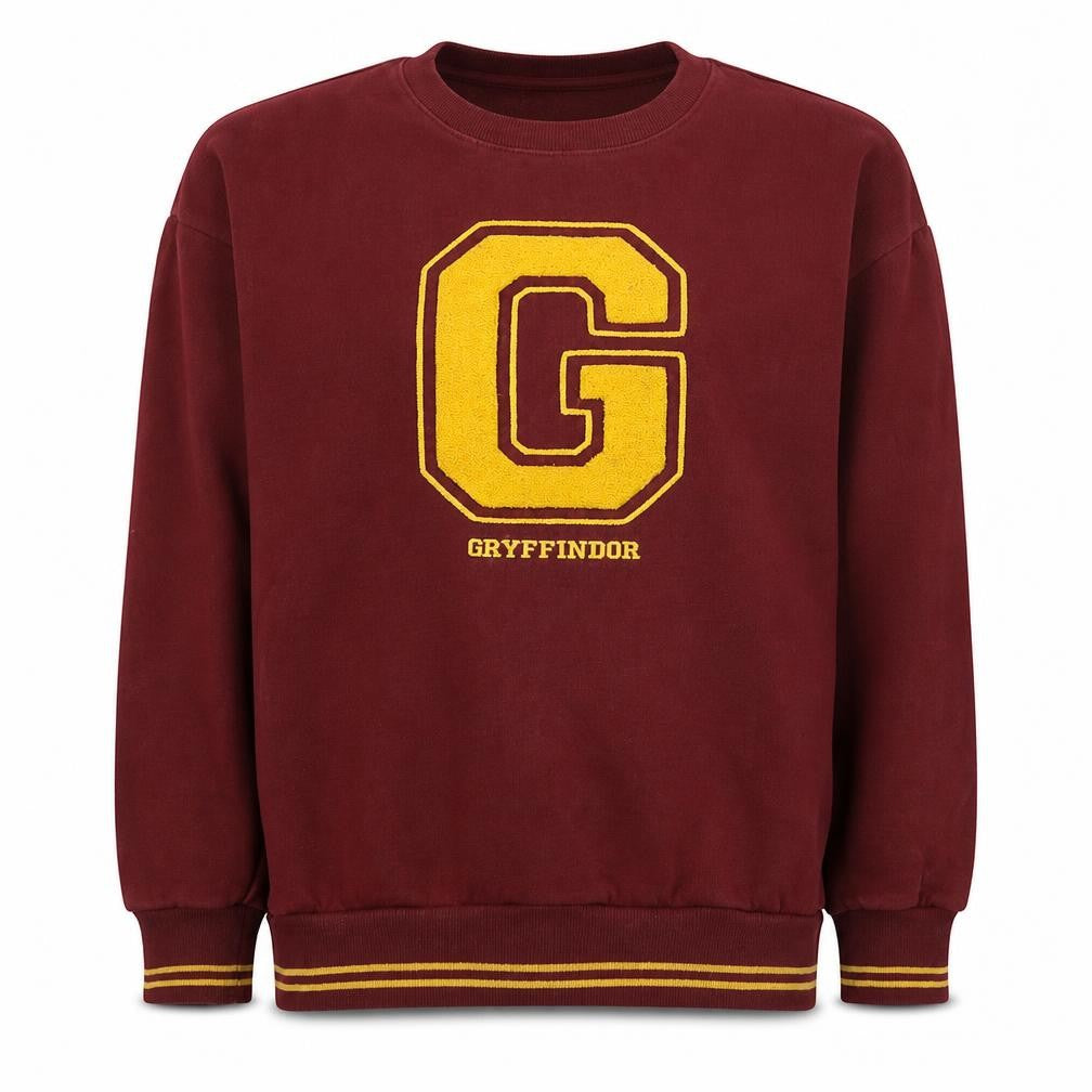 Marks and Spencer Girls Burgundy Gryffindor Sweatshirt 13-14 Years Pullover Cotton Blend
