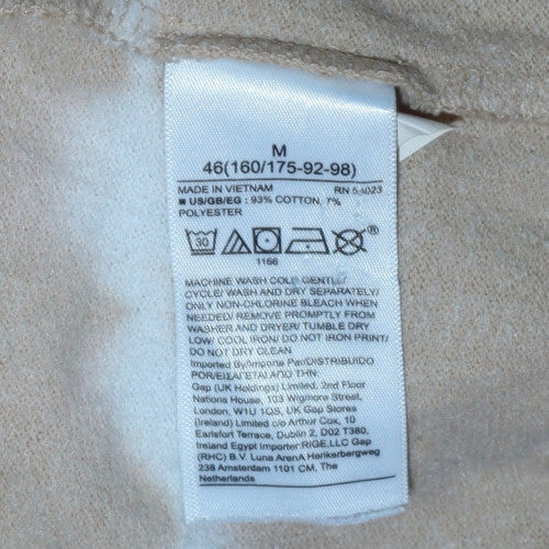 GAP Women Beige Tie-Dye Pullover Hoodie Size M Cotton Blend