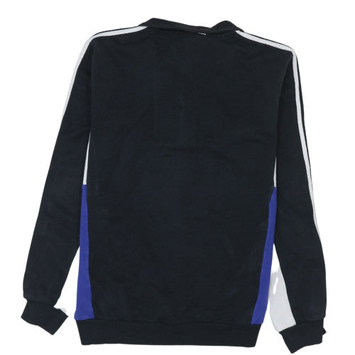 Adidas Mens Black 1/2 Zip Skateboarding Sweatshirt Size S
