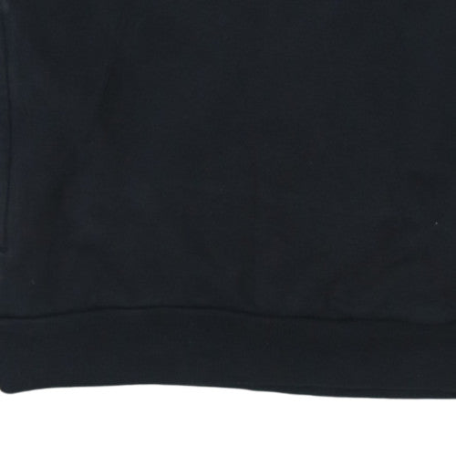 Adidas Mens Black 1/2 Zip Skateboarding Sweatshirt Size S