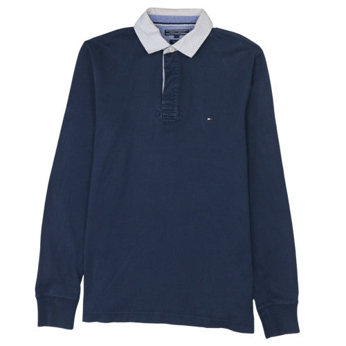 Tommy Hilfiger Men's Blue Long Sleeve Polo Shirt M Classic Fit