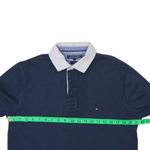 Tommy Hilfiger Men's Blue Long Sleeve Polo Shirt M Classic Fit
