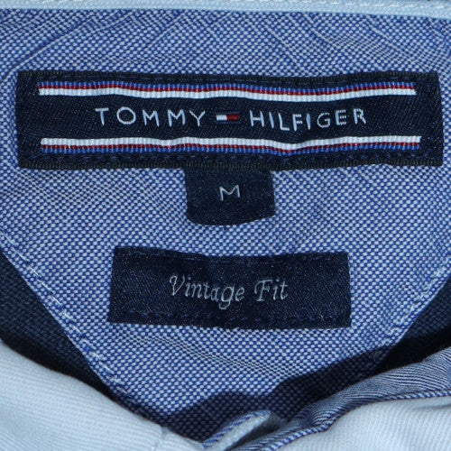 Tommy Hilfiger Men's Blue Long Sleeve Polo Shirt M Classic Fit
