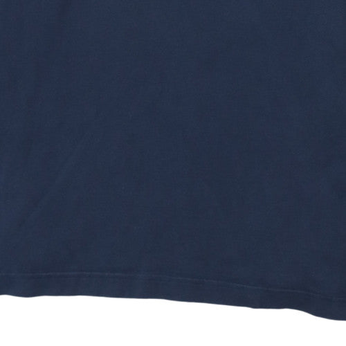Tommy Hilfiger Men's Blue Long Sleeve Polo Shirt M Classic Fit