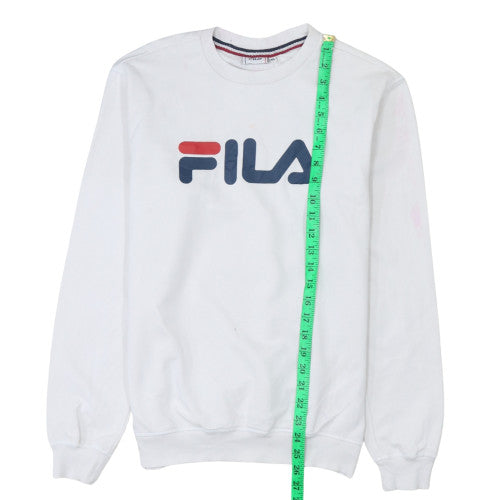 Fila Womens White XS Crew Neck Pullover Sweatshirt