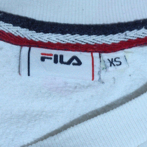 Fila Womens White XS Crew Neck Pullover Sweatshirt