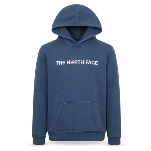 The North Face Boys Blue Pullover Hoodie XL Cotton Fleece Sweatshirt