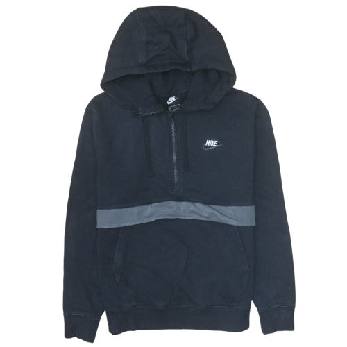 Nike Men's Black 1/2 Zip Hoodie Size M Fleece Sportswear