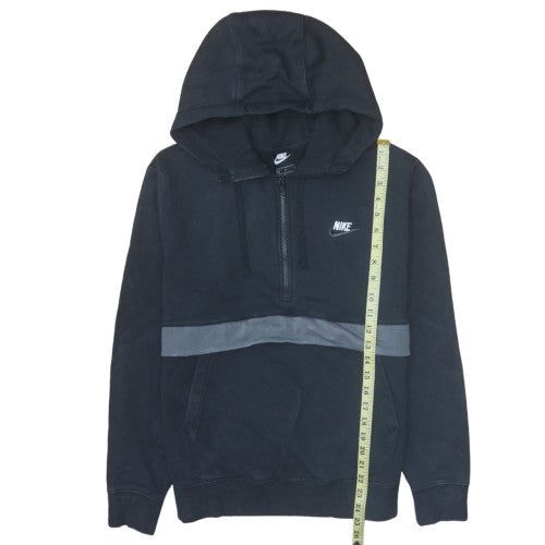 Nike Men's Black 1/2 Zip Hoodie Size M Fleece Sportswear