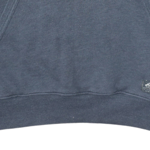 Vans Men's Blue Pullover Hoodie M Logo Skate Graphic Fleece
