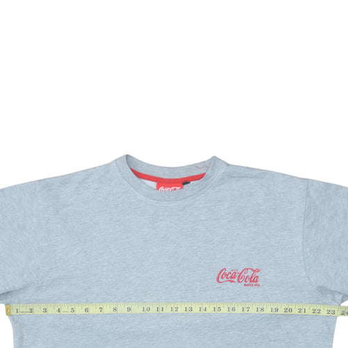 Coca-Cola Women’s Grey Crew Neck Long Sleeve Pullover Sweatshirt XL