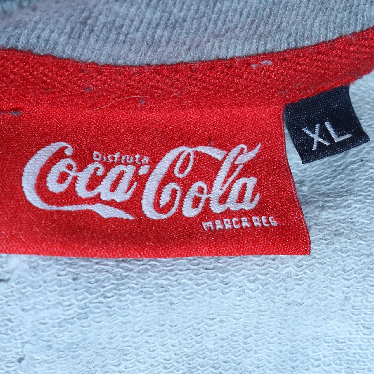 Coca-Cola Women’s Grey Crew Neck Long Sleeve Pullover Sweatshirt XL