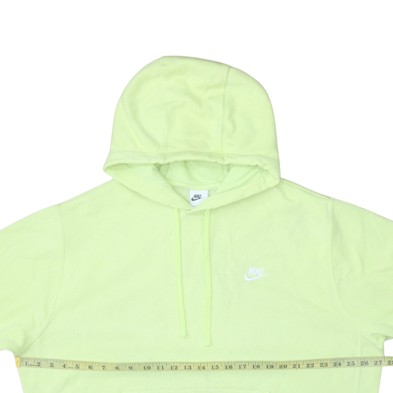Nike Men's Yellow XL Pullover Hoodie with Logo Pocket