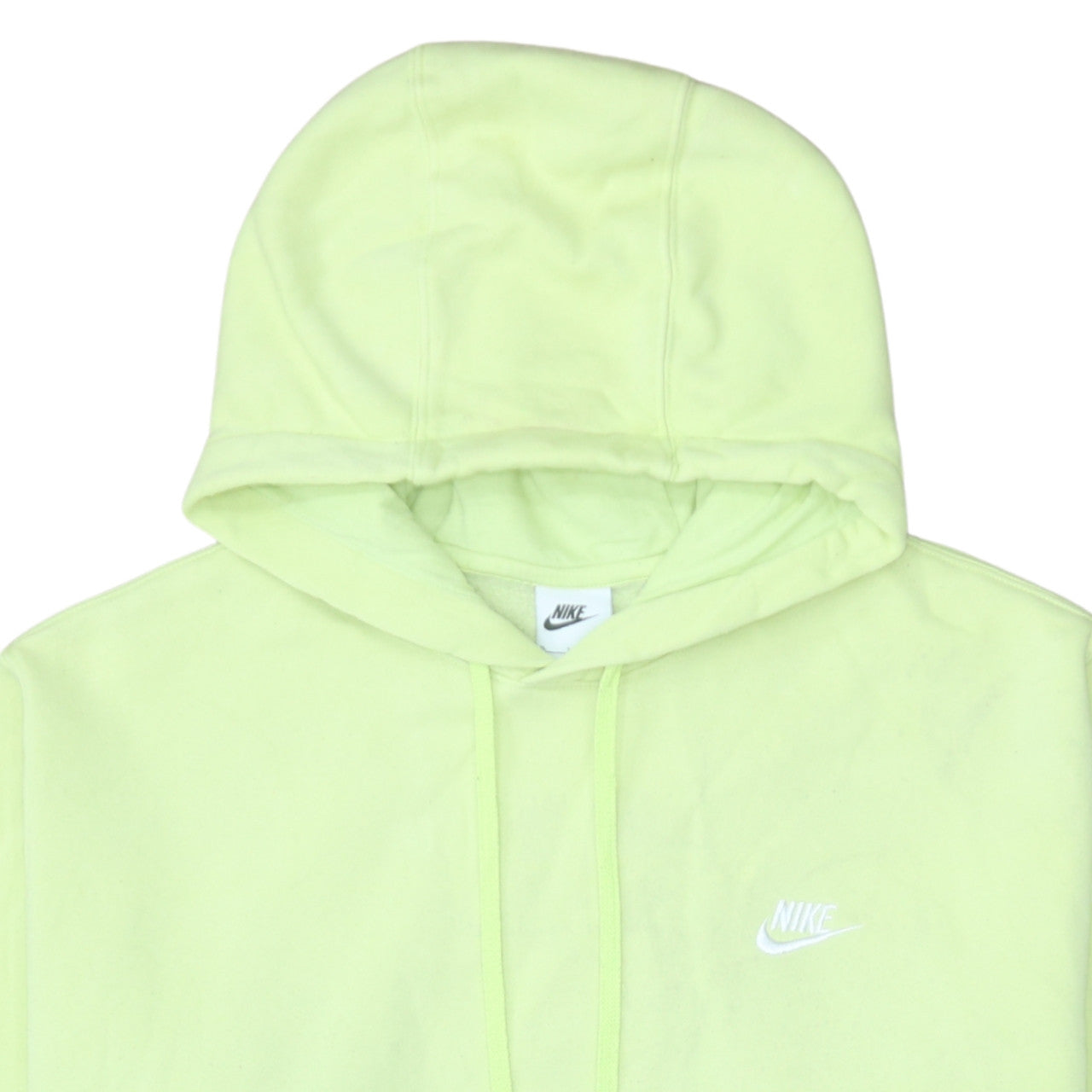 Nike Men's Yellow XL Pullover Hoodie with Logo Pocket