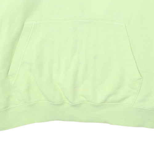 Nike Men's Yellow XL Pullover Hoodie with Logo Pocket