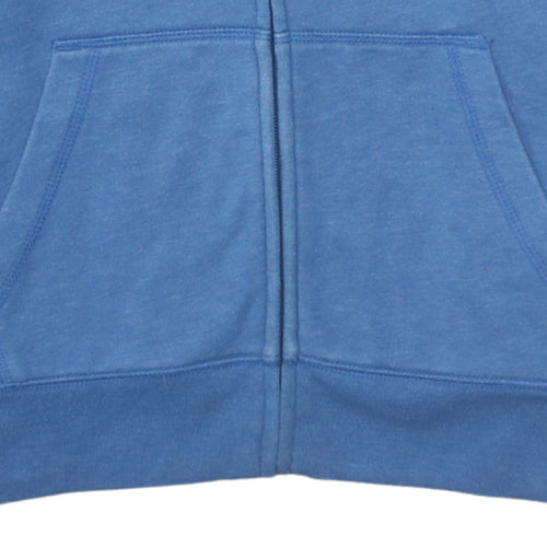 GAP Boys Blue Full Zip Hoodie 14-16 Years Logo Fleece Sweatshirt