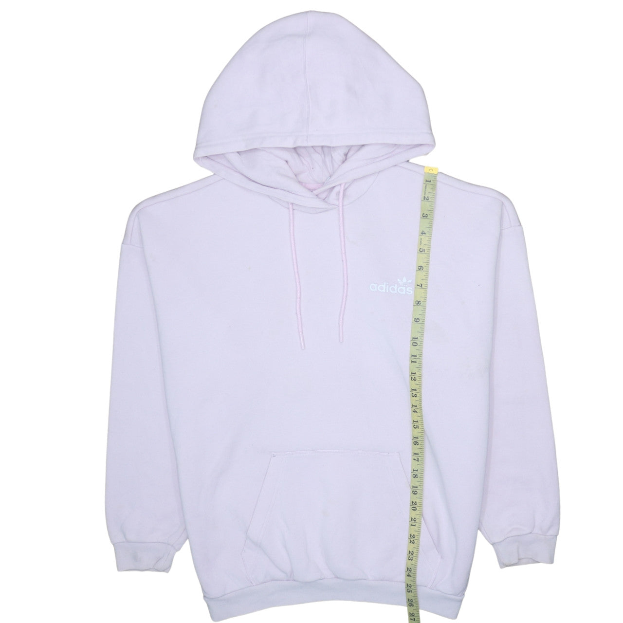 Adidas Women Pink Pullover Hoodie Size 12 Logo Casual Sweatshirt