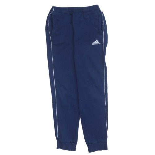 Adidas Men's Blue S Regular Fit Fleece Sweatpants