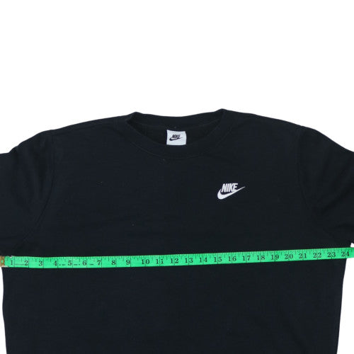 Nike Men's Black Crew Neck Pullover Sweatshirt M Regular Fit