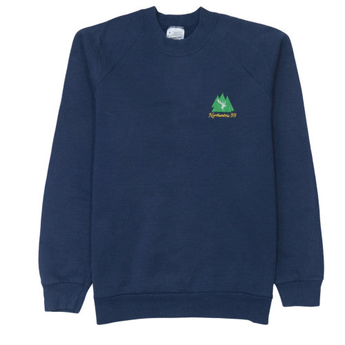 Fruit of the Loom Mens Blue Northumbria 99 Embroidered Pullover Sweatshirt M