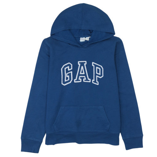 GAP Men’s Blue Pullover Hoodie M Regular Fit Logo Fleece Sweatshirt