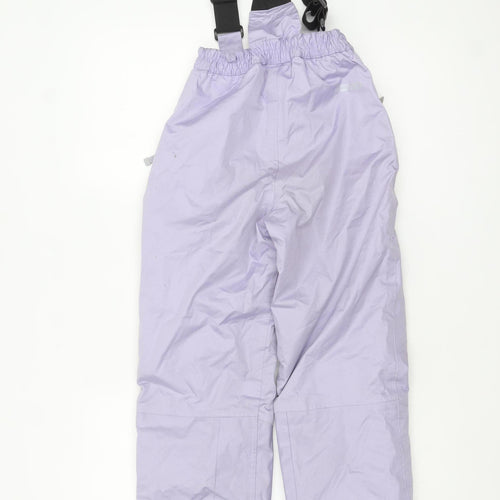 Dare 2b Girls Purple Snow Pants 7-8 Years Waterproof Windproof Ski Trousers