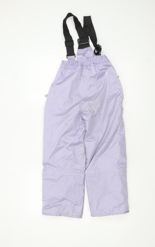 Dare 2b Girls Purple Snow Pants 7-8 Years Waterproof Windproof Ski Trousers