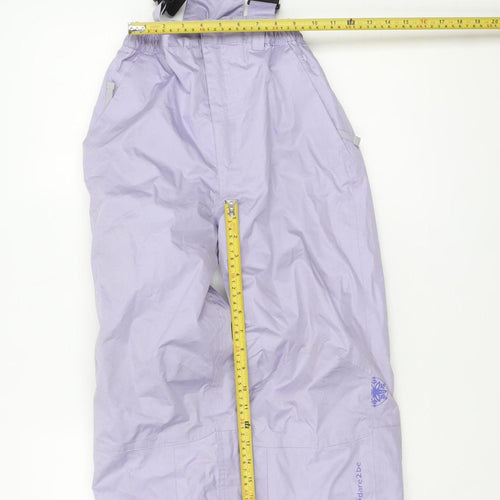 Dare 2b Girls Purple Snow Pants 7-8 Years Waterproof Windproof Ski Trousers