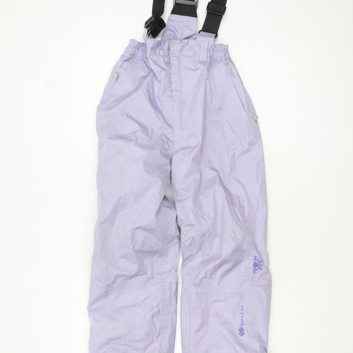 Dare 2b Girls Purple Snow Pants 7-8 Years Waterproof Windproof Ski Trousers