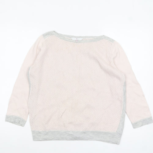 Jasper Conran Women’s Beige Knit Pullover Jumper Size 14