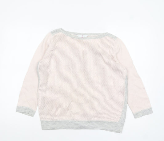 Jasper Conran Women’s Beige Knit Pullover Jumper Size 14