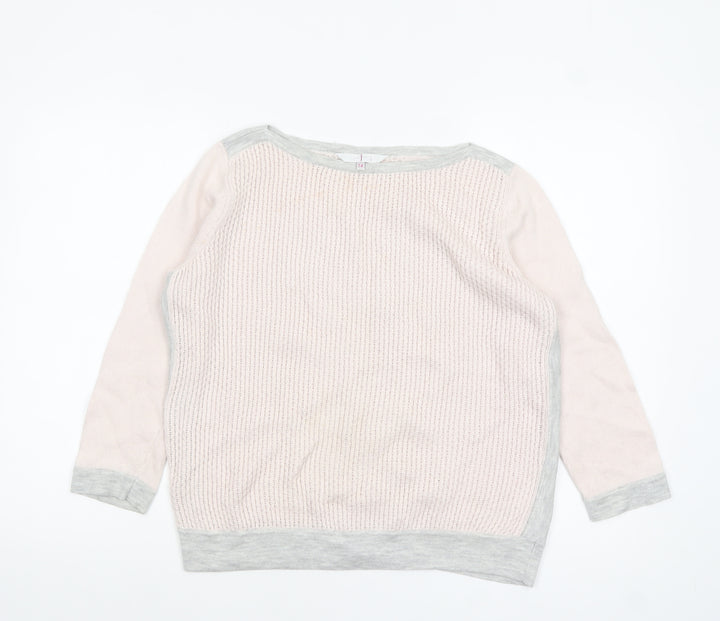 Jasper Conran Women’s Beige Knit Pullover Jumper Size 14