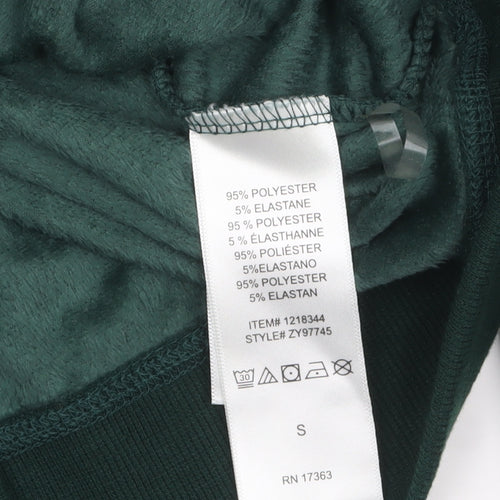 DKNY Women Green Velour Long Sleeve Lounge Top Size S