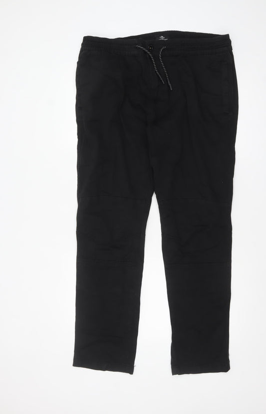 Threadbare Men’s Black Jogger Trousers XL Cotton Blend