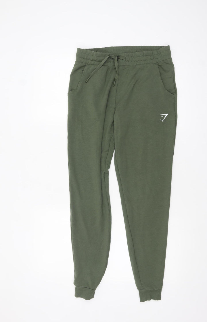 Gymshark Women’s Green Jogger Trousers Size S Elastic Waist