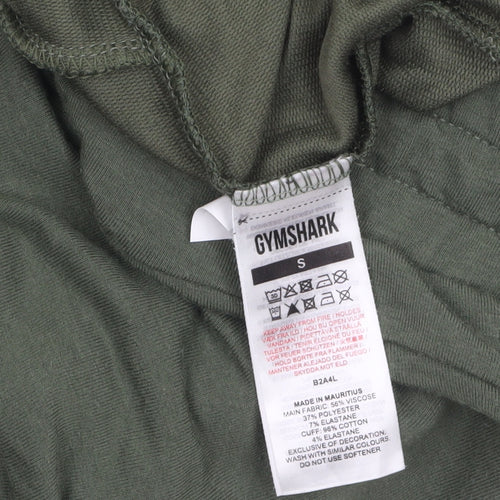 Gymshark Women’s Green Jogger Trousers Size S Elastic Waist