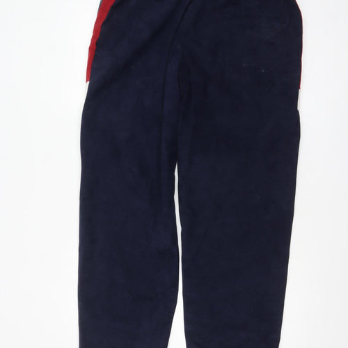 ROX Men's Navy Fleece Sweatpants XL Relaxed Fit Colour Block Design