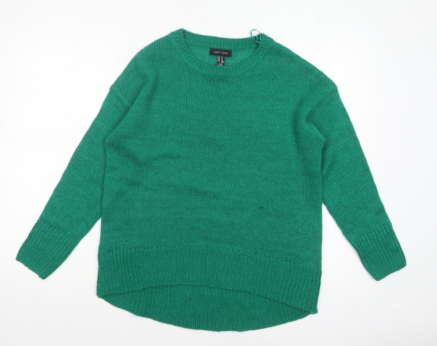 New Look Women’s Green Acrylic Knit Pullover Jumper Size M