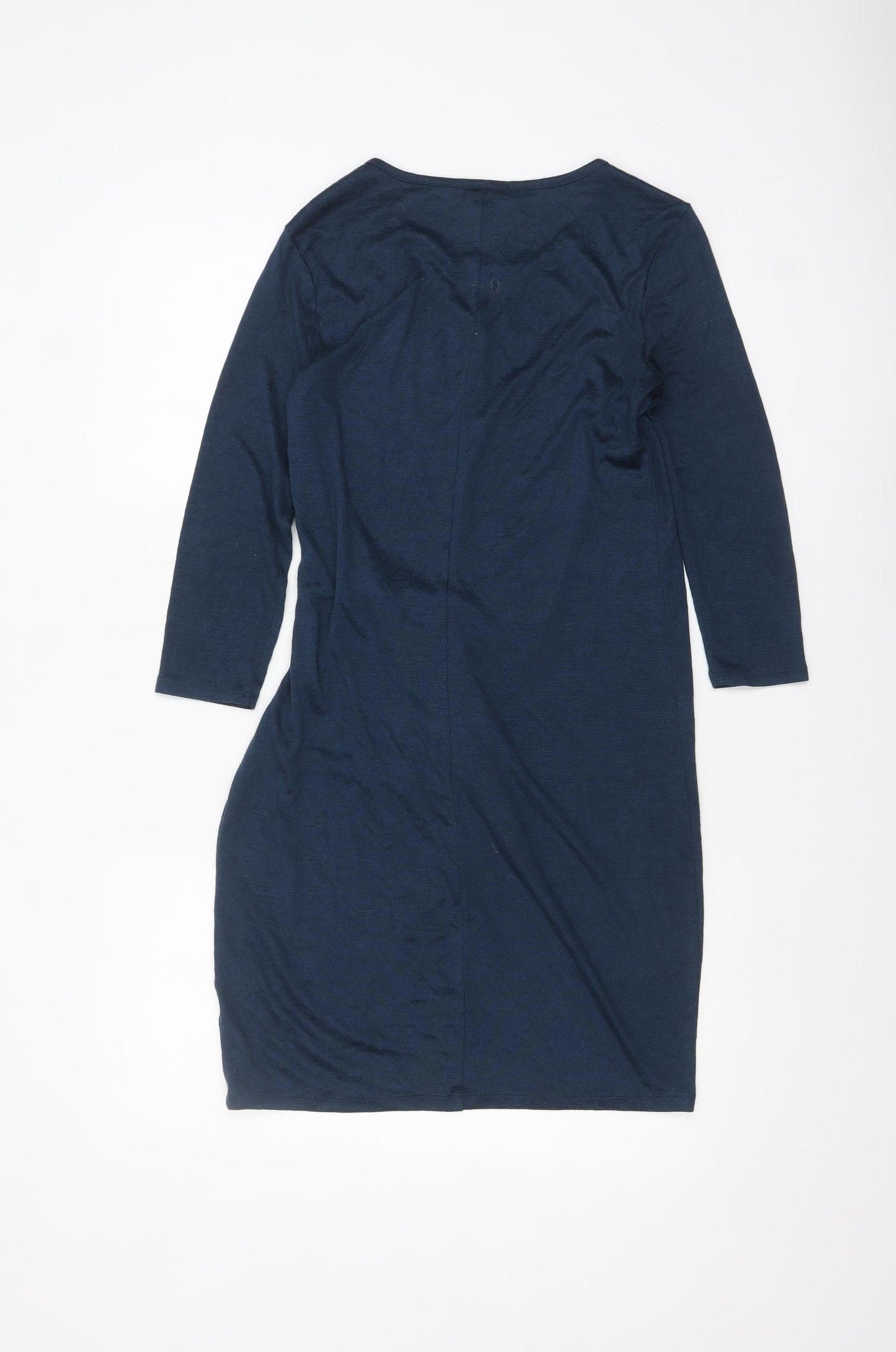 Gap Womens Blue Long Sleeve Wrap Blouse XS