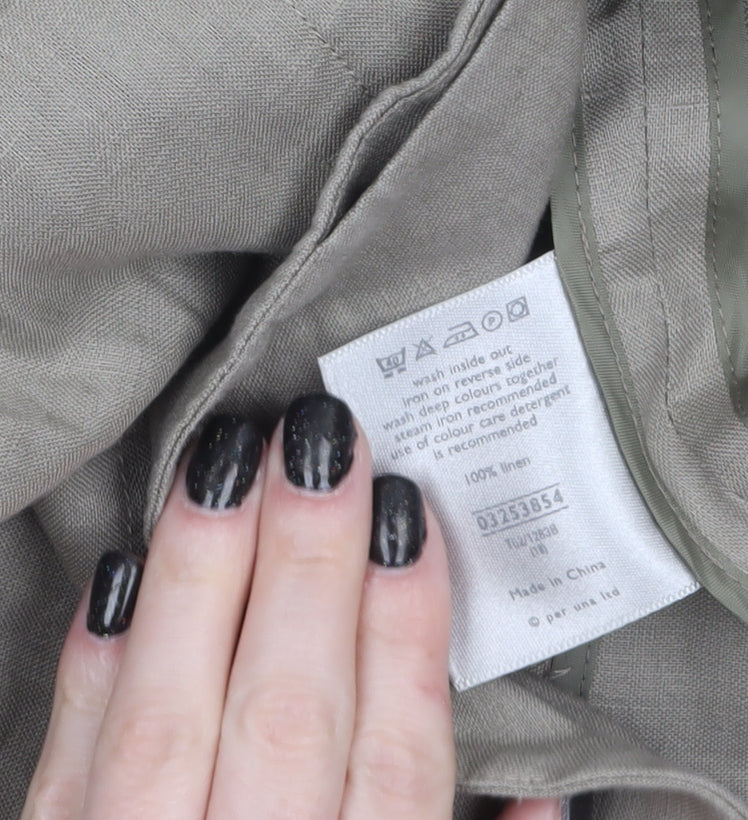 Marks and Spencer Per Una Women's Beige Linen Suit Jacket Size 18