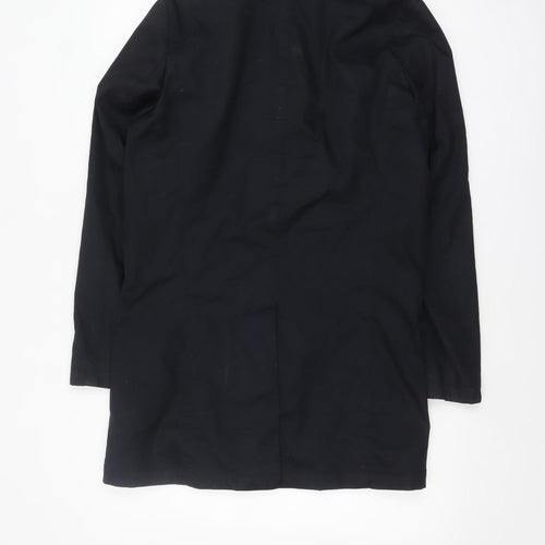 G2000 Men’s Black Mid-Length Stand Collar Cotton Blend Coat Size 36