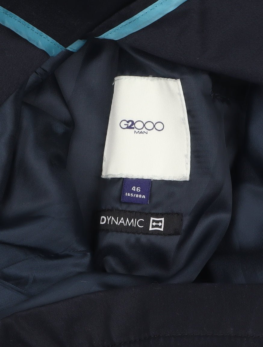 G2000 Men’s Black Mid-Length Stand Collar Cotton Blend Coat Size 36