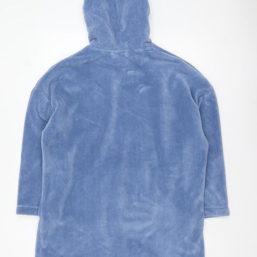 Disney Classics Stitch Blue Fleece Hooded Women's Winter Robe One Size