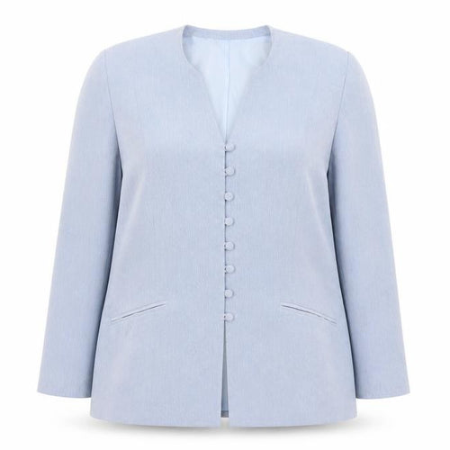 Shubette London Women's Blue Long Sleeve Single-Breasted Blazer Size 18