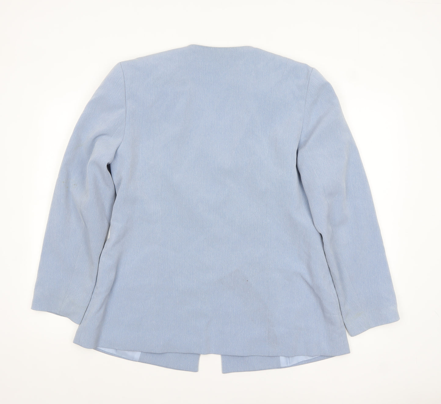 Shubette London Women's Blue Long Sleeve Single-Breasted Blazer Size 18