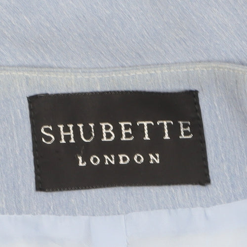 Shubette London Women's Blue Long Sleeve Single-Breasted Blazer Size 18