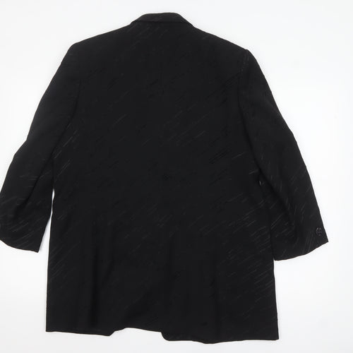 Delicate Different Women Black Size 16 Single-Breasted Blazer Jacket