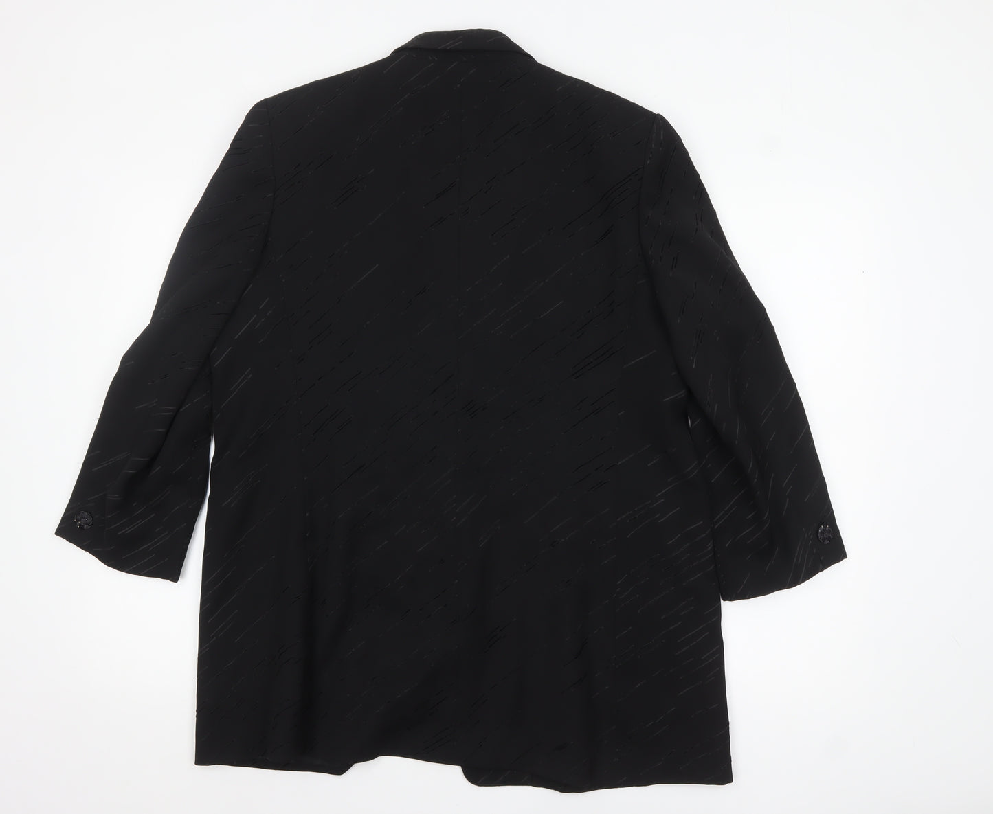 Delicate Different Women Black Size 16 Single-Breasted Blazer Jacket