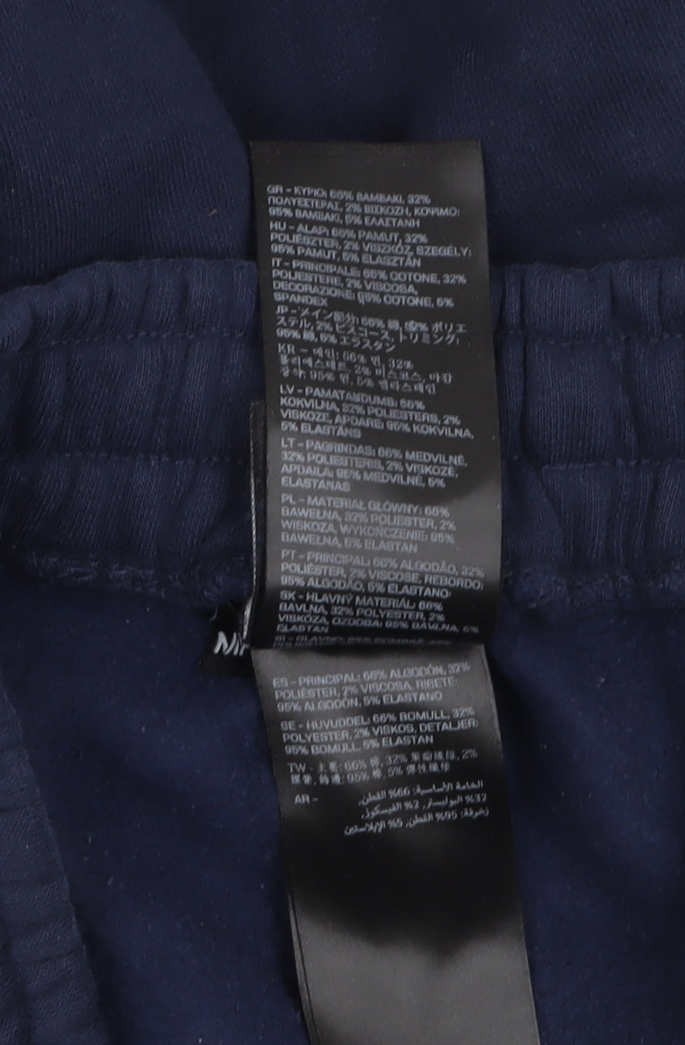 MP Women's Blue Fleece Sweatpants Small Elastic Waist Cuffed Fit