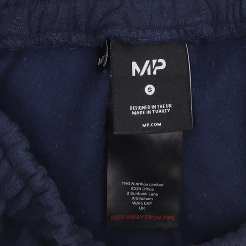 MP Women's Blue Fleece Sweatpants Small Elastic Waist Cuffed Fit
